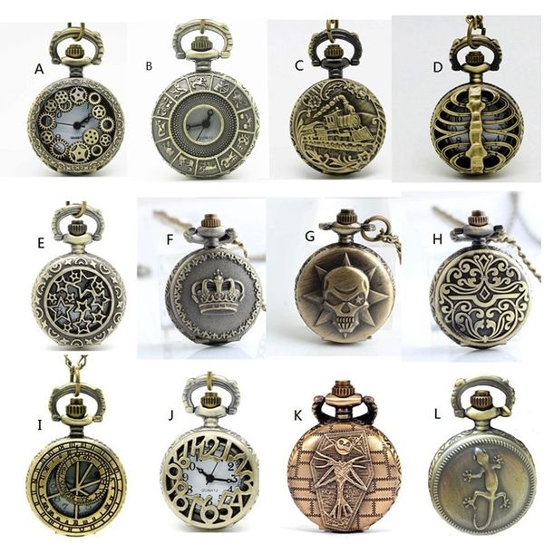 pocket watches apw022 wholesale 12 designs vintage bronze small mixed watch necklace steampunk style wholesale watch pendant. 221116, Slivery;golden
pocket watches apw022 wholesale 12 designs vintage bronze small mixed watch necklace steampunk style wholesale watch pendant. 221116, Slivery;golden