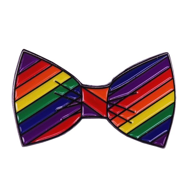 rainbow bow tie lapel pin lgbt gay pride addition cute anime movies games hard enamel pins collect metal cartoon brooch, Blue
rainbow bow tie lapel pin lgbt gay pride addition cute anime movies games hard enamel pins collect metal cartoon brooch, Blue