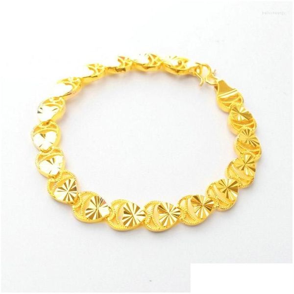 charm bracelets charm bracelets luxury 24k gold color bangles for women girls heart shape bracelet 19 5 cm wedding jewelry accessori dhbtf, Golden;silver
charm bracelets charm bracelets luxury 24k gold color bangles for women girls heart shape bracelet 19 5 cm wedding jewelry accessori dhbtf, Golden;silver