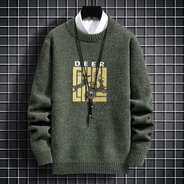 men's sweaters men's round neck sweater casual printing pullover winter warm sweater 221116, White;black
men's sweaters men's round neck sweater casual printing pullover winter warm sweater 221116, White;black