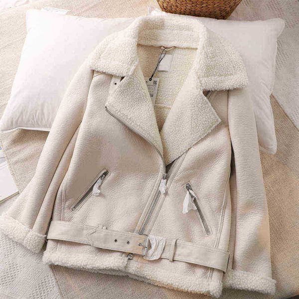 fmfssom winter faux leather lambs fur collar jacket women moto bicycle warm wool jacket thick pu jacket faux lamb leather outerwear j220727, Black
fmfssom winter faux leather lambs fur collar jacket women moto bicycle warm wool jacket thick pu jacket faux lamb leather outerwear j220727, Black