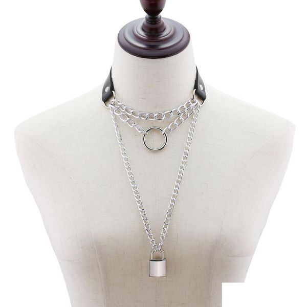 pendant necklaces fashion lock collar necklace o ring choker chain for women jewelry pendants street style drop delivery necklaces dhpsr, Silver
pendant necklaces fashion lock collar necklace o ring choker chain for women jewelry pendants street style drop delivery necklaces dhpsr, Silver
