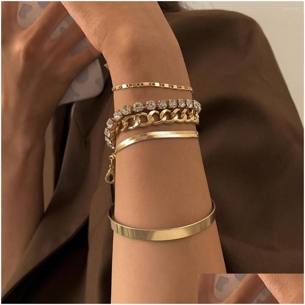 charm bracelets charm bracelets gold sier punk snake chain bracelet for women girls fashion link crystals hip hop trendy jewelry dro dh6l9, Golden;silver
charm bracelets charm bracelets gold sier punk snake chain bracelet for women girls fashion link crystals hip hop trendy jewelry dro dh6l9, Golden;silver