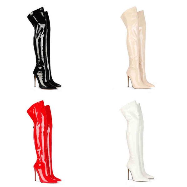 boots winter shiny patent leather over the knee boots pointed toe super high heel women's shoes woman shoes high heels 220913, Black
boots winter shiny patent leather over the knee boots pointed toe super high heel women's shoes woman shoes high heels 220913, Black