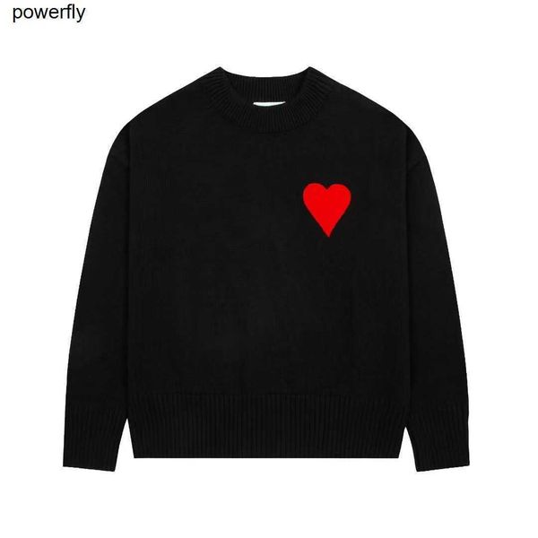 men's sweaters designer amis correct 2022 classic love embroidered round men women streetwear sweater, White;black
men's sweaters designer amis correct 2022 classic love embroidered round men women streetwear sweater, White;black