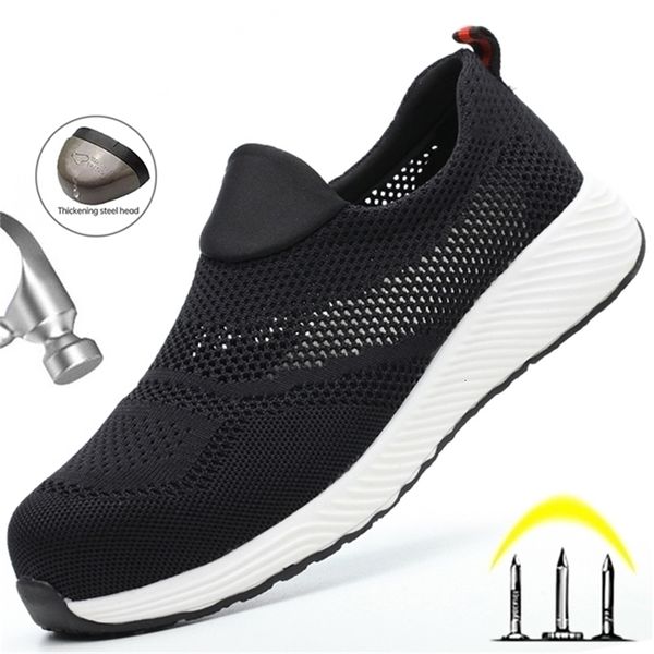 safety shoes summer breathable work men women sneakers light steel toe indestructible anti-smashing boots 221110, Black;brown
safety shoes summer breathable work men women sneakers light steel toe indestructible anti-smashing boots 221110, Black;brown
