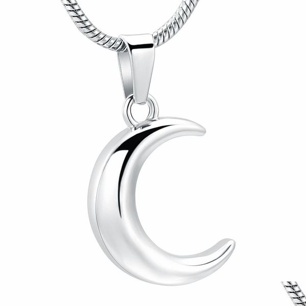 pendant necklaces ijd12833 stainless steel crescent moon cremation jewelry for ashes keepsake memorial urn necklace women men fashio dh2ns, Silver
pendant necklaces ijd12833 stainless steel crescent moon cremation jewelry for ashes keepsake memorial urn necklace women men fashio dh2ns, Silver