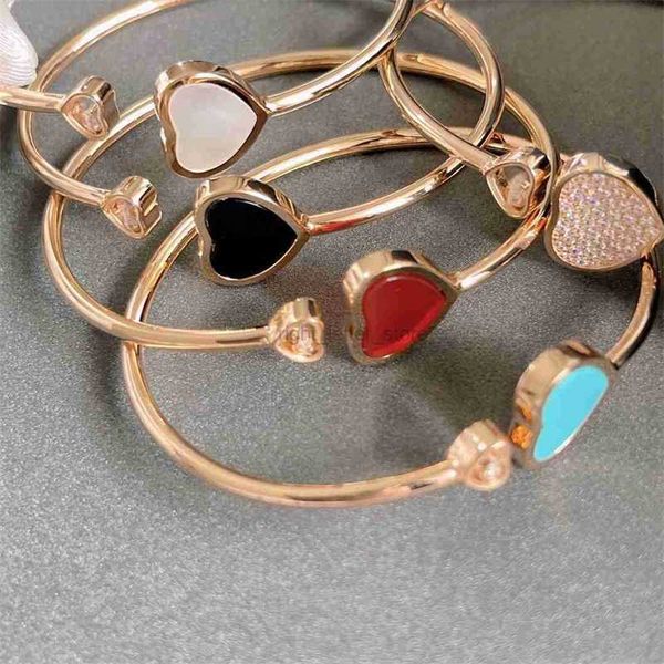 bangle luxury brand pure 925 sterling silver jewelry for women happy design rose gold cuff wedding colorful heart diamond g221105, Black
bangle luxury brand pure 925 sterling silver jewelry for women happy design rose gold cuff wedding colorful heart diamond g221105, Black