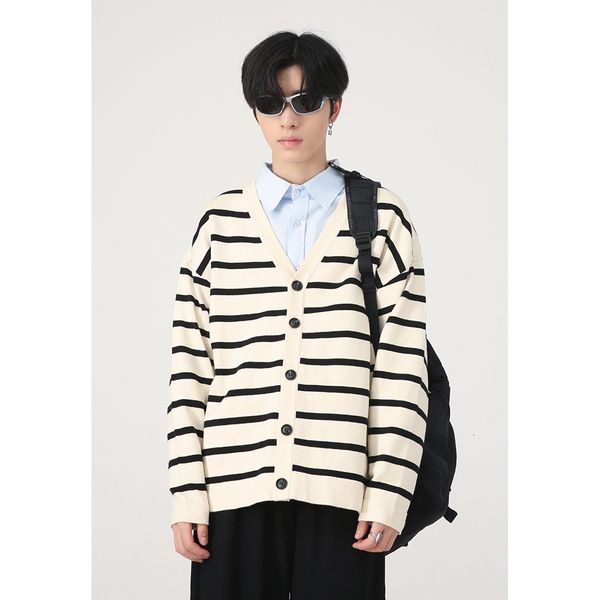 men's sweaters men striped cardigan knitted sweater vneck korean fashion sweaters jumpers coat 221116, White;black
men's sweaters men striped cardigan knitted sweater vneck korean fashion sweaters jumpers coat 221116, White;black