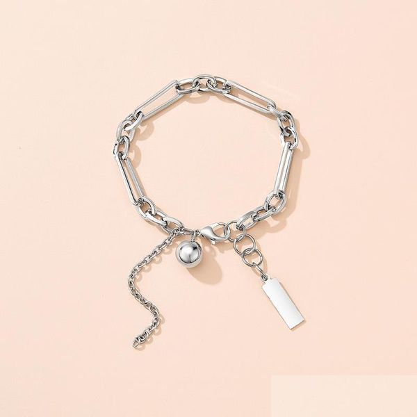 charm bracelets metal ball square tag charm bracelet hip chains bracelets bangle cuff for women men fashion jewelry drop delivery dhqys, Golden;silver
charm bracelets metal ball square tag charm bracelet hip chains bracelets bangle cuff for women men fashion jewelry drop delivery dhqys, Golden;silver