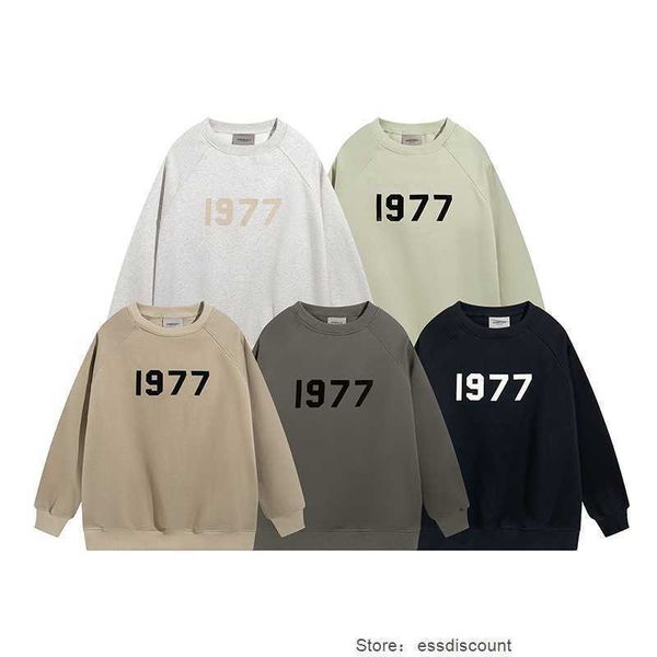 ess hoodies double thread essential hoodie season 8 new 1977 flocked letter print men's and women's crew neck sweater, Black;brown
ess hoodies double thread essential hoodie season 8 new 1977 flocked letter print men's and women's crew neck sweater, Black;brown
