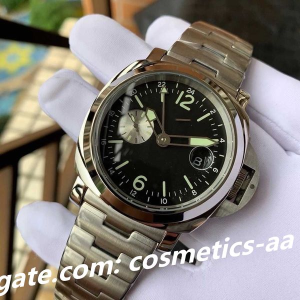 men watch automatic mechanical movement sapphire mirror 45mm stainless steel watch strap with luminous wristwatch, Slivery;brown
men watch automatic mechanical movement sapphire mirror 45mm stainless steel watch strap with luminous wristwatch, Slivery;brown