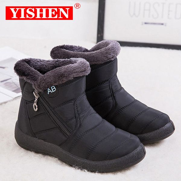 boots yishen women waterproof snow winter warm fur casual shoes lightweight botas mujer zipper ankle plus size 43 221116, Black
boots yishen women waterproof snow winter warm fur casual shoes lightweight botas mujer zipper ankle plus size 43 221116, Black