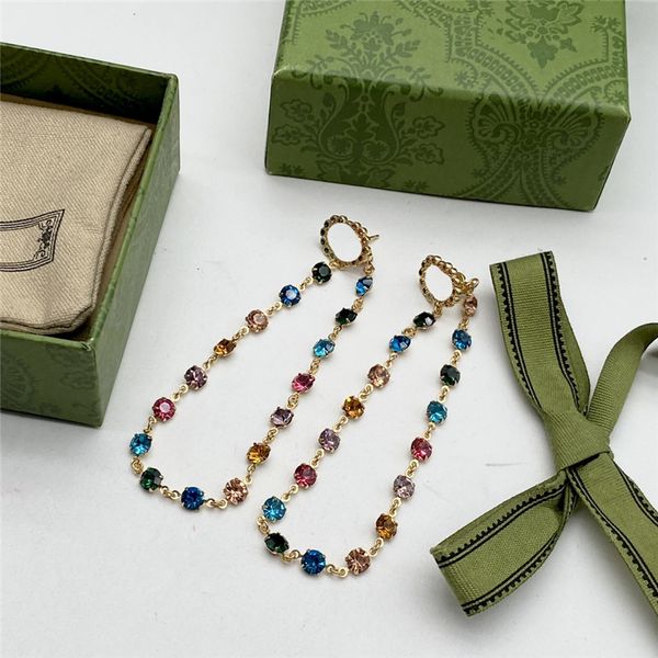 chic long colored diamond earrings charm pendants studs women rhinestone colorful eardrops birthday christmas gifts with box1964385, Golden
chic long colored diamond earrings charm pendants studs women rhinestone colorful eardrops birthday christmas gifts with box1964385, Golden