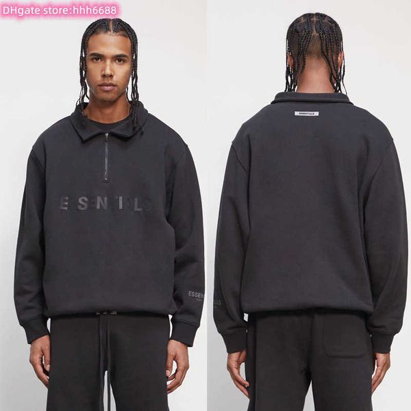men's hoodies sweatshirts m78s and women's 2022 fashion north american high street brand essential letter half zipper collar loose, Black
men's hoodies sweatshirts m78s and women's 2022 fashion north american high street brand essential letter half zipper collar loose, Black