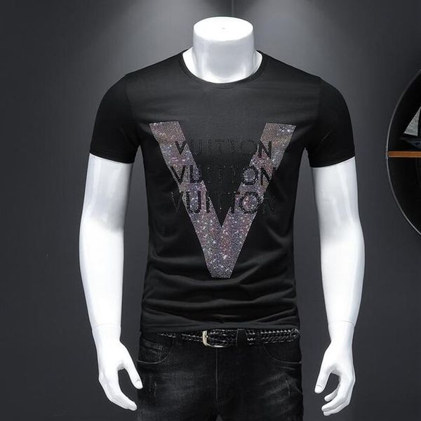 men spring and summer street men wear hip-hop casual fashion t-shirts289i, White;black
men spring and summer street men wear hip-hop casual fashion t-shirts289i, White;black