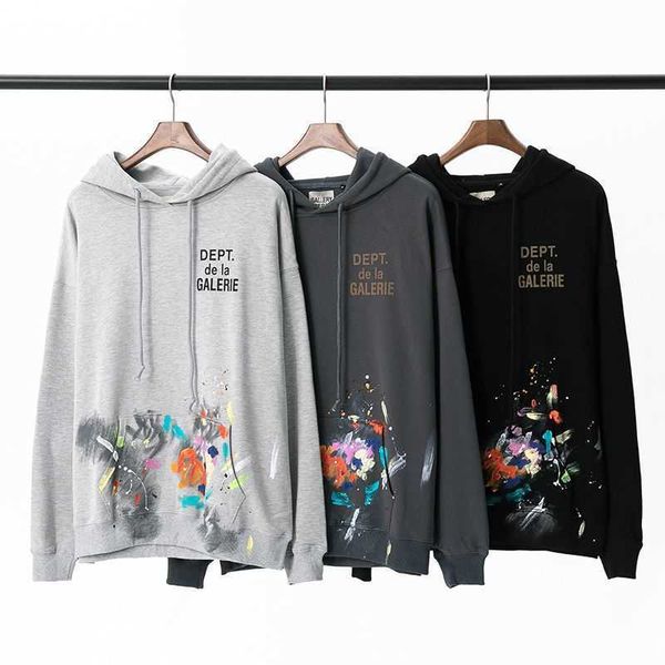 hoodies original galeryes 2022 fashion brand hand-painted graffiti splash ink old letter printing pure cotton terry hooded sweater men and w, Black
hoodies original galeryes 2022 fashion brand hand-painted graffiti splash ink old letter printing pure cotton terry hooded sweater men and w, Black