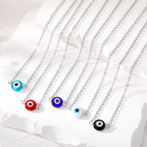 10mm turkey evil eye necklace for women resin blue red eyes pendant choker clavicle chain lucky necklaces for jewelry, Silver
10mm turkey evil eye necklace for women resin blue red eyes pendant choker clavicle chain lucky necklaces for jewelry, Silver