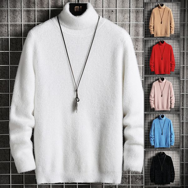men's sweaters men's pure cotton wool sweater turtleneck pullover knitted sweater winter fashion long sleeve highend thermal sweat, White;black
men's sweaters men's pure cotton wool sweater turtleneck pullover knitted sweater winter fashion long sleeve highend thermal sweat, White;black
