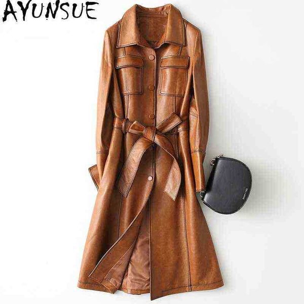 ayunsue genuine leather jackets women spring autumn 2021 women clothing long elegant sheepskin jackets jaqueta feminina gxy502 j220727, Black
ayunsue genuine leather jackets women spring autumn 2021 women clothing long elegant sheepskin jackets jaqueta feminina gxy502 j220727, Black