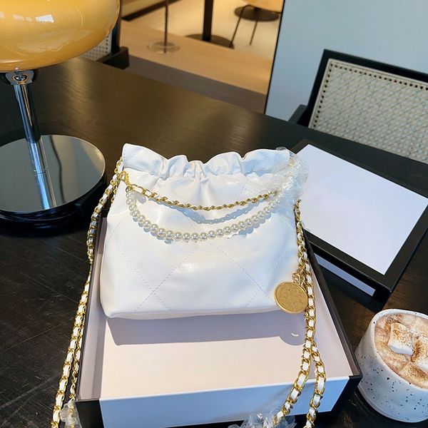 trend women gold coin luxury designer garbage bag diamond lattice leather quilted pearl portable classic tie mouth crossbody retro versatile
trend women gold coin luxury designer garbage bag diamond lattice leather quilted pearl portable classic tie mouth crossbody retro versatile