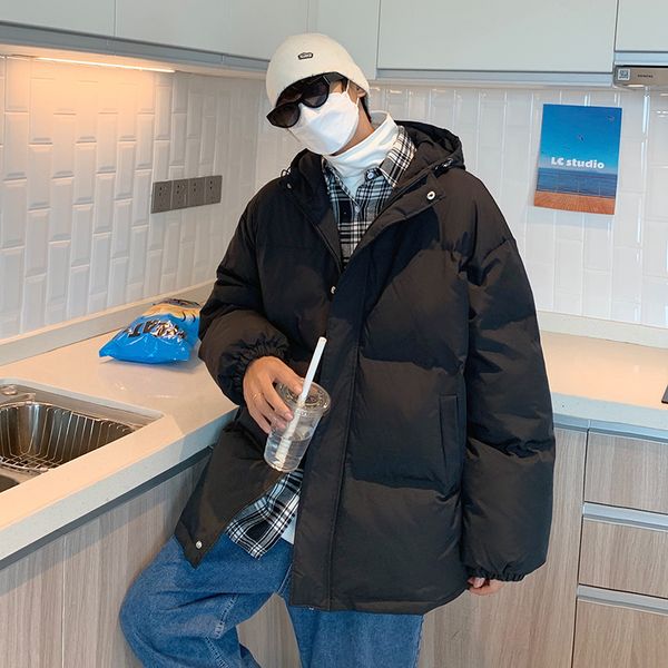 men's down parkas streetwear harajuku thick warm winter parkas men solid color hooded men's winter jacket oversize women's wi, Black
men's down parkas streetwear harajuku thick warm winter parkas men solid color hooded men's winter jacket oversize women's wi, Black