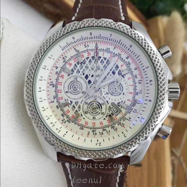 men's quartz battery watch 46mm 904l rubber classic strap wrist watch designer fashion exquisite sapphire waterproof watches, Slivery;brown
men's quartz battery watch 46mm 904l rubber classic strap wrist watch designer fashion exquisite sapphire waterproof watches, Slivery;brown
