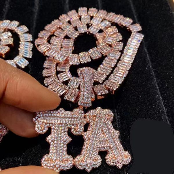 a-z gold plated iced out cz custom name letter initial pendant necklace for women men hip hop with 24inch rope chain, Silver
a-z gold plated iced out cz custom name letter initial pendant necklace for women men hip hop with 24inch rope chain, Silver