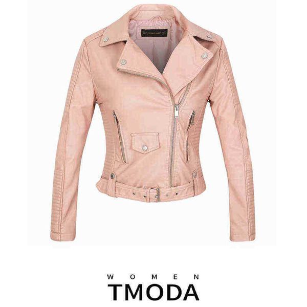 tmoda268 new autumn witner streetwear women motorcycle faux pu leather pink jackets lady biker outerwear zipper jacket with belt j220727, Black
tmoda268 new autumn witner streetwear women motorcycle faux pu leather pink jackets lady biker outerwear zipper jacket with belt j220727, Black