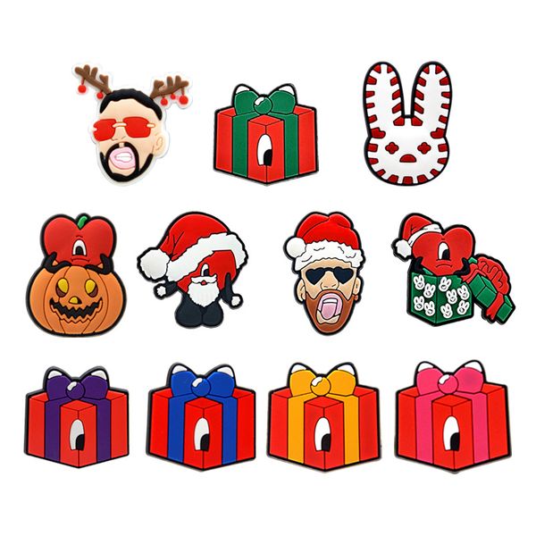 moq 50pcs christmas bad bunny shape shoe charm 2d soft pvc shoe charms accessories part clog buckles decorations fit children kids gifts, White;pink
moq 50pcs christmas bad bunny shape shoe charm 2d soft pvc shoe charms accessories part clog buckles decorations fit children kids gifts, White;pink