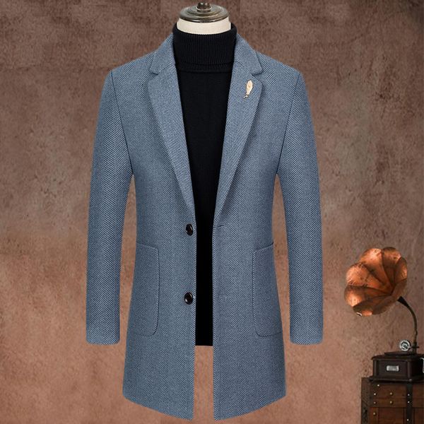 men's wool blends blazer men's british style lengthened fashion elegant simple highend business casual gentleman suit woolen jacke, Black
men's wool blends blazer men's british style lengthened fashion elegant simple highend business casual gentleman suit woolen jacke, Black