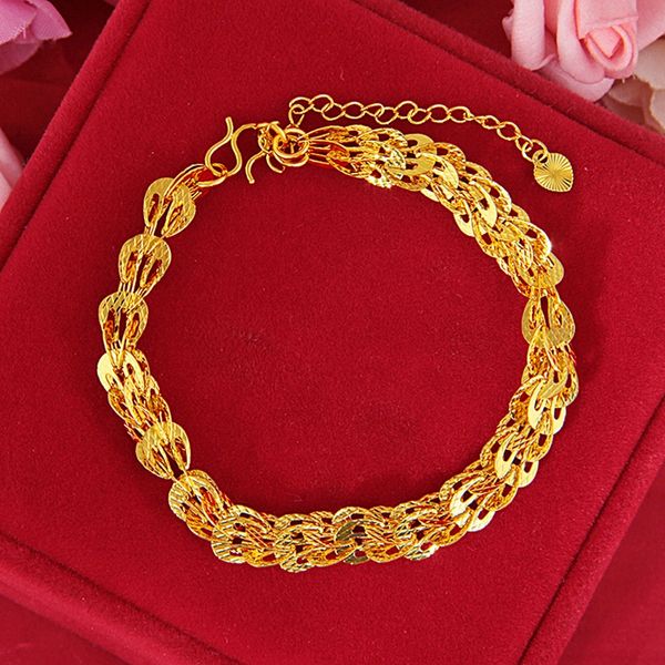 pteris bracelet wrist chain for women girl 18k yellow gold filled hollow fashion jewelry gift, Black
pteris bracelet wrist chain for women girl 18k yellow gold filled hollow fashion jewelry gift, Black
