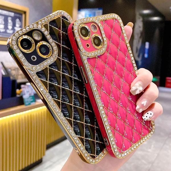 luxury lingge bling rhinestone phone cases for iphone 14 13 12 11 pro max plus bumper back shockproof soft cover
luxury lingge bling rhinestone phone cases for iphone 14 13 12 11 pro max plus bumper back shockproof soft cover