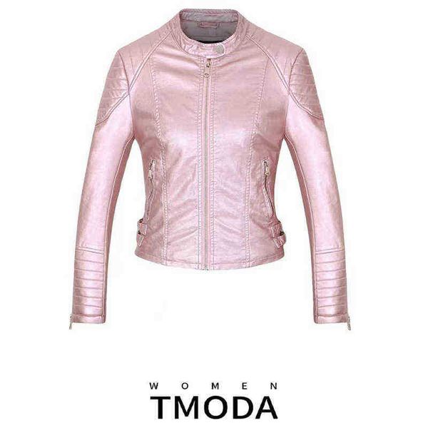 tmoda280 autumn winter women faux leather jackets lady pu motorcycle shining pink zipper jacket streetwear biker outerwear j220727, Black
tmoda280 autumn winter women faux leather jackets lady pu motorcycle shining pink zipper jacket streetwear biker outerwear j220727, Black