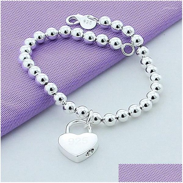 charm bracelets charm bracelets 925 sterling sier bracelet heart lock letter bead fashion simple for women jewelry gift drop delivery dhxtd, Golden;silver
charm bracelets charm bracelets 925 sterling sier bracelet heart lock letter bead fashion simple for women jewelry gift drop delivery dhxtd, Golden;silver