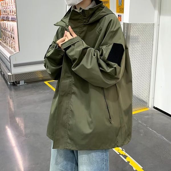 men's jackets streetwear spring autumn hooded casual men's jacket solid color windbreak cargo jackets for men 221116, Black;brown
men's jackets streetwear spring autumn hooded casual men's jacket solid color windbreak cargo jackets for men 221116, Black;brown