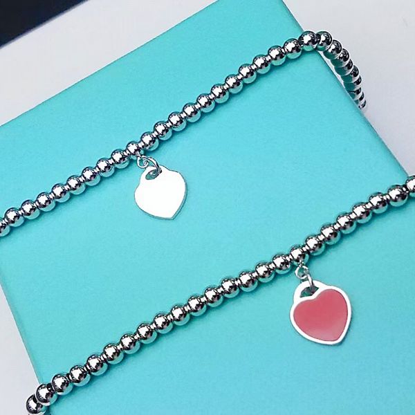 high end bracelet necklace set heart shaped bead chain luxury women's 18k gold fashion jewelry original gift 316l stainless steel facto, Silver
high end bracelet necklace set heart shaped bead chain luxury women's 18k gold fashion jewelry original gift 316l stainless steel facto, Silver