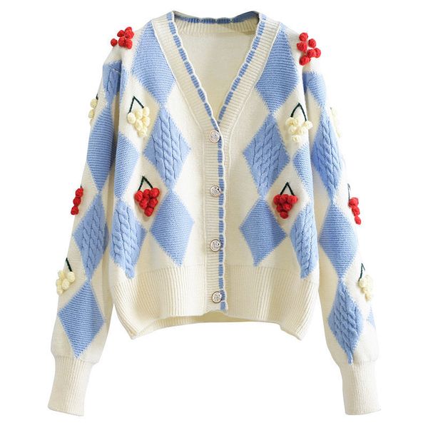autumn outer wear knitted women sweater chic appliques v-neck loose cardigan sweater coat harajuku plaid streetwear jacket top, White;black
autumn outer wear knitted women sweater chic appliques v-neck loose cardigan sweater coat harajuku plaid streetwear jacket top, White;black