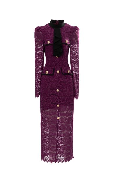 casual dresses designer designed new lace oversize dress in autumn and winter, Black;gray
casual dresses designer designed new lace oversize dress in autumn and winter, Black;gray