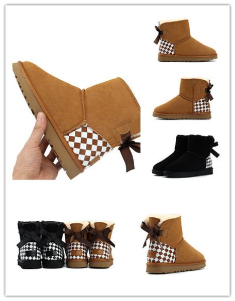 2023 new style uggitys snow boots fashion australia heel check bow design woolen boots for women classic medium bootss winter warm shoes bla, Black
2023 new style uggitys snow boots fashion australia heel check bow design woolen boots for women classic medium bootss winter warm shoes bla, Black