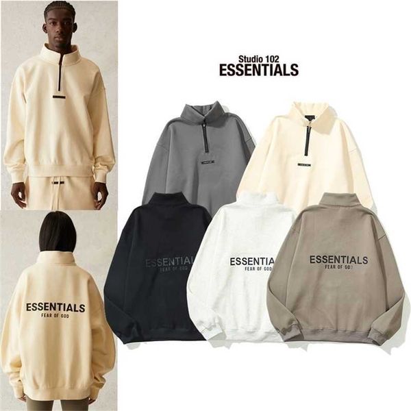 essentials hoodies hooded for mens fog god of fear multi thread back printed half zipper and wo plush sweater fashion brand, Black
essentials hoodies hooded for mens fog god of fear multi thread back printed half zipper and wo plush sweater fashion brand, Black