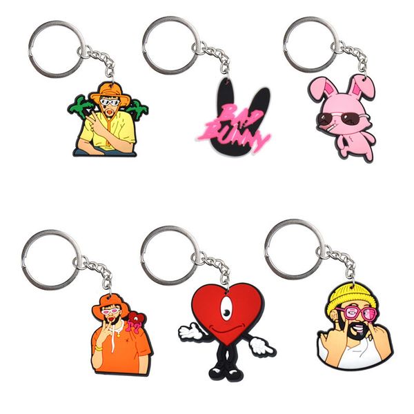 cartoon bad bunny keyrings rings for women pvc animal rabbit heart figures pendant jewelry key chains accessories men bag charm silver metal, Slivery;golden
cartoon bad bunny keyrings rings for women pvc animal rabbit heart figures pendant jewelry key chains accessories men bag charm silver metal, Slivery;golden