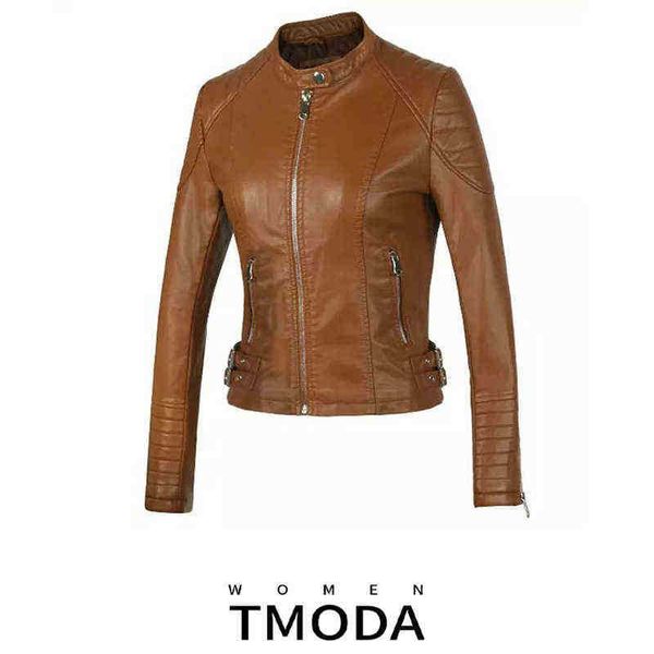 tmoda 2022 autumn winter women faux leather jackets lady pu motorcycle brown zipper jacket streetwear biker outerwear j220727, Black
tmoda 2022 autumn winter women faux leather jackets lady pu motorcycle brown zipper jacket streetwear biker outerwear j220727, Black