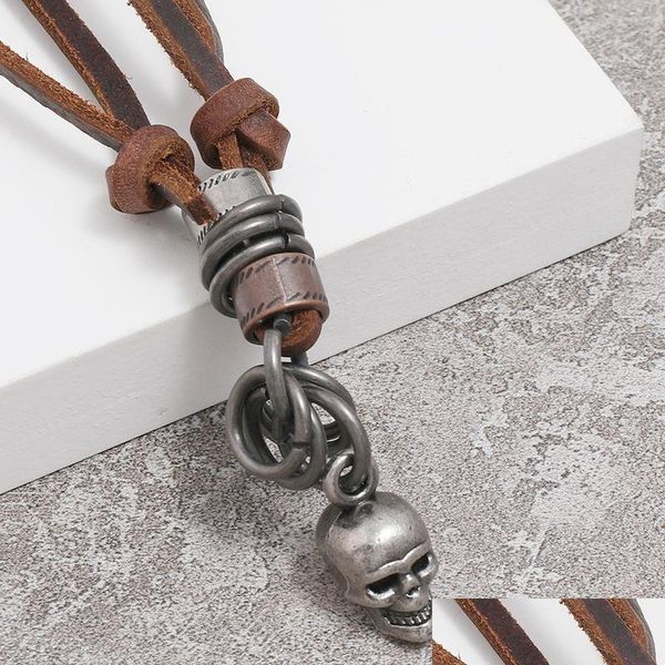 pendant necklaces punk stereoscopic human head skl pendant necklace adjustable leather chain necklaces for women men halloween fashi dhf4p, Silver
pendant necklaces punk stereoscopic human head skl pendant necklace adjustable leather chain necklaces for women men halloween fashi dhf4p, Silver