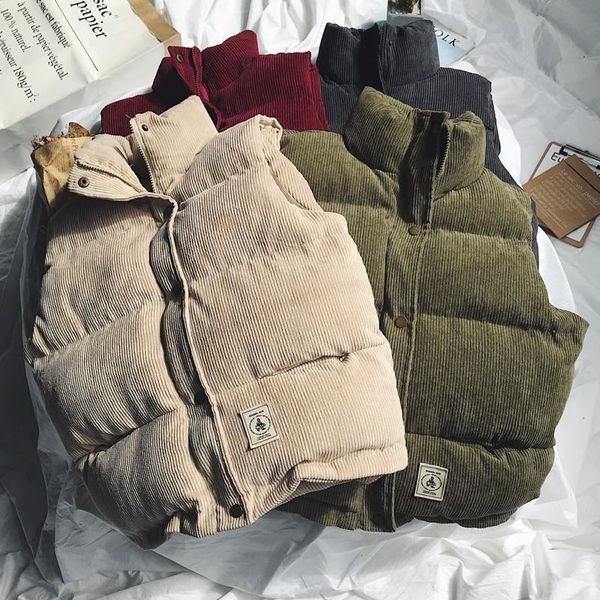 men's vests men's thickened vest jacket autumn winter casual waistcoat korean version couple corduroy cotton vest warm sleeveless, Black;white
men's vests men's thickened vest jacket autumn winter casual waistcoat korean version couple corduroy cotton vest warm sleeveless, Black;white