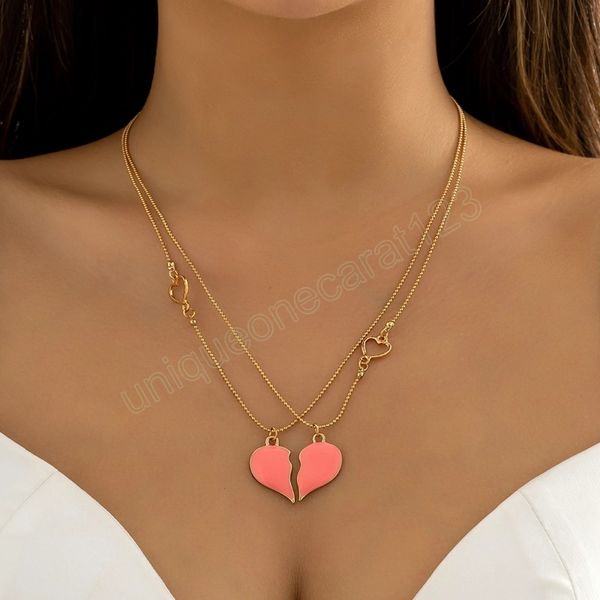 layered chain with heart pendant necklace for women trendy lovers couples necklace 2022 fashion jewelry accessories on neck gift, Silver
layered chain with heart pendant necklace for women trendy lovers couples necklace 2022 fashion jewelry accessories on neck gift, Silver