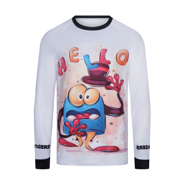 2022 new milk shred cycling long sleeve jersey winter men's or women's cycle jersey thermal fleece spring and autumn-hello monster, Black
2022 new milk shred cycling long sleeve jersey winter men's or women's cycle jersey thermal fleece spring and autumn-hello monster, Black