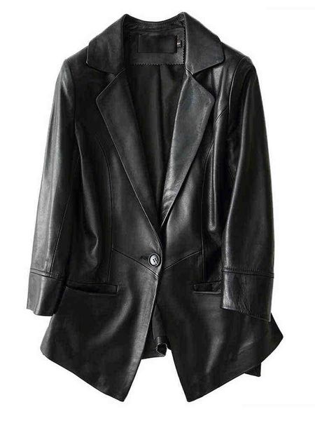 nerazzurri autumn black slim leather blazer women 34 sleeve spring elegant luxury furnished soft light faux leather jacket 2022 j220727
nerazzurri autumn black slim leather blazer women 34 sleeve spring elegant luxury furnished soft light faux leather jacket 2022 j220727