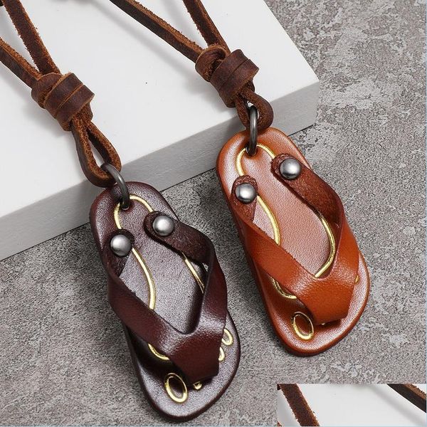 pendant necklaces punk summer slipper necklaces leather pendant necklace adjustable chain for women men gift fashion jewelry drop de dhahe, Silver
pendant necklaces punk summer slipper necklaces leather pendant necklace adjustable chain for women men gift fashion jewelry drop de dhahe, Silver