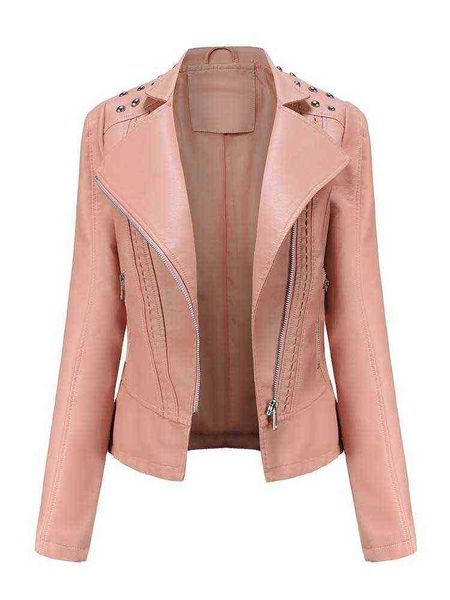 faux leather pu jacket women 2022 autumn winter long sleeves slim fashion motorcycle jacket black faux leather jackets outerwear j220727
faux leather pu jacket women 2022 autumn winter long sleeves slim fashion motorcycle jacket black faux leather jackets outerwear j220727